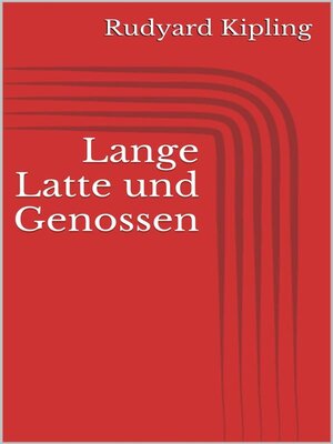 cover image of Lange Latte und Genossen